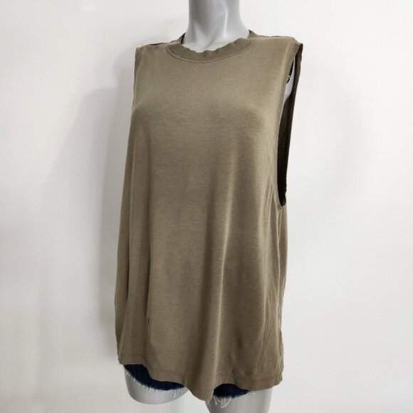 Lucky Brand Neutral Floral Button Front Tie Waist Short Sleeve Size L - Picture 3 of 10